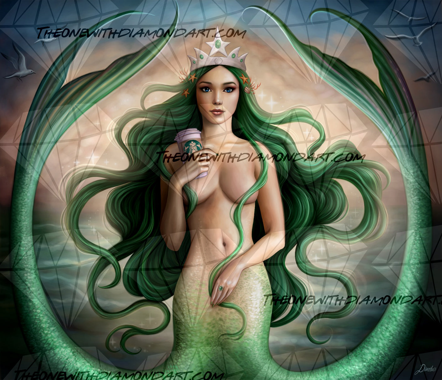 Starbucks Mermaid ©Dim-Draws