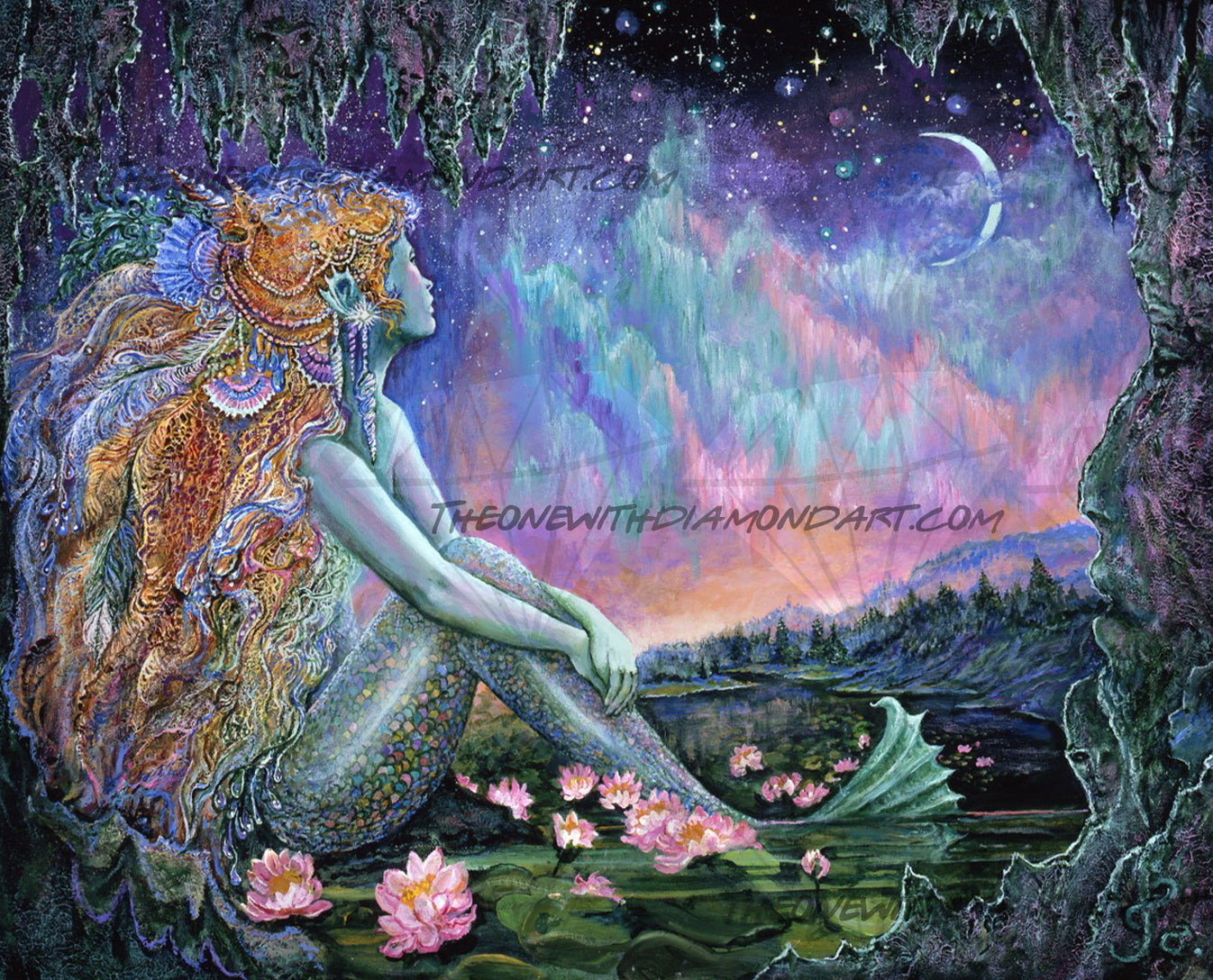 Mermaid Pool ©Josephine Wall – The One With The Diamond Art