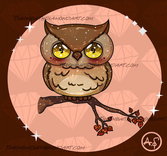 Inktober - Owl ©Aaliyah@CraftieNymphs