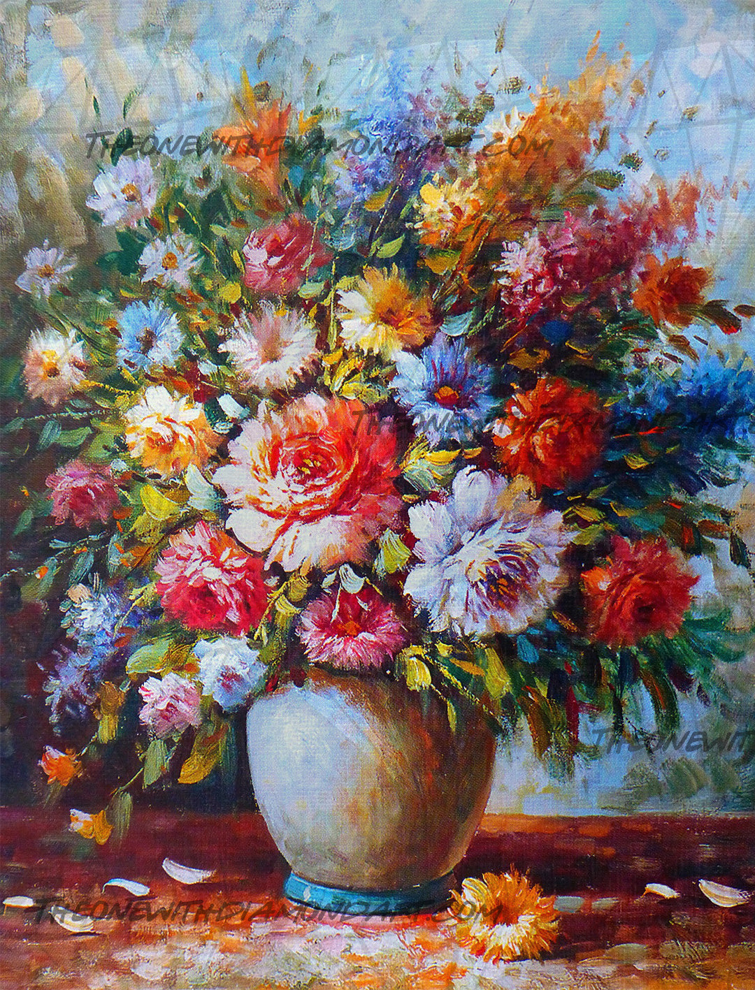 Oil Painted Vase