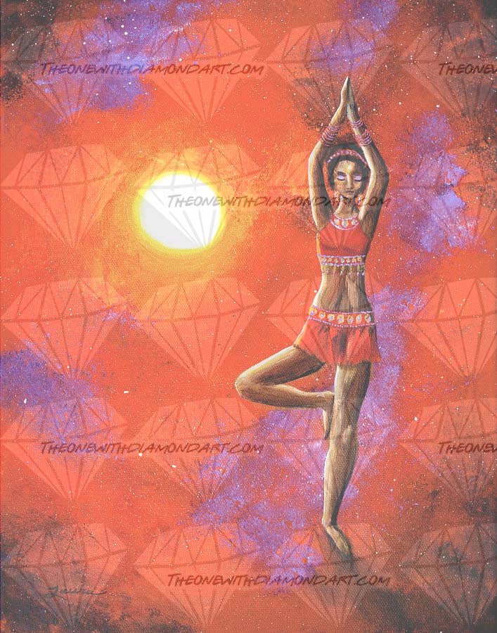 Red Tara Yoga Goddess ©Laura Milnor Iverson