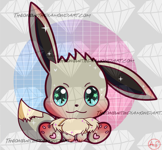 Chibi Eevee (Shiny Edition) ©Aaliyah@CraftieNymphs