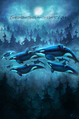 Transcendent Orca - Moon Sea ©Chellosia